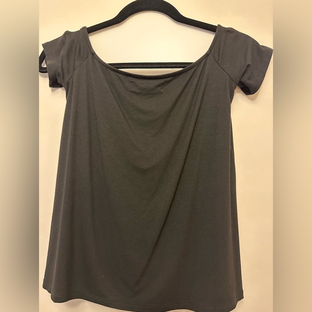 Fighting Eel off the shoulder top.